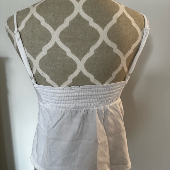 White bow detail summer tank top - Picture 4 of 4